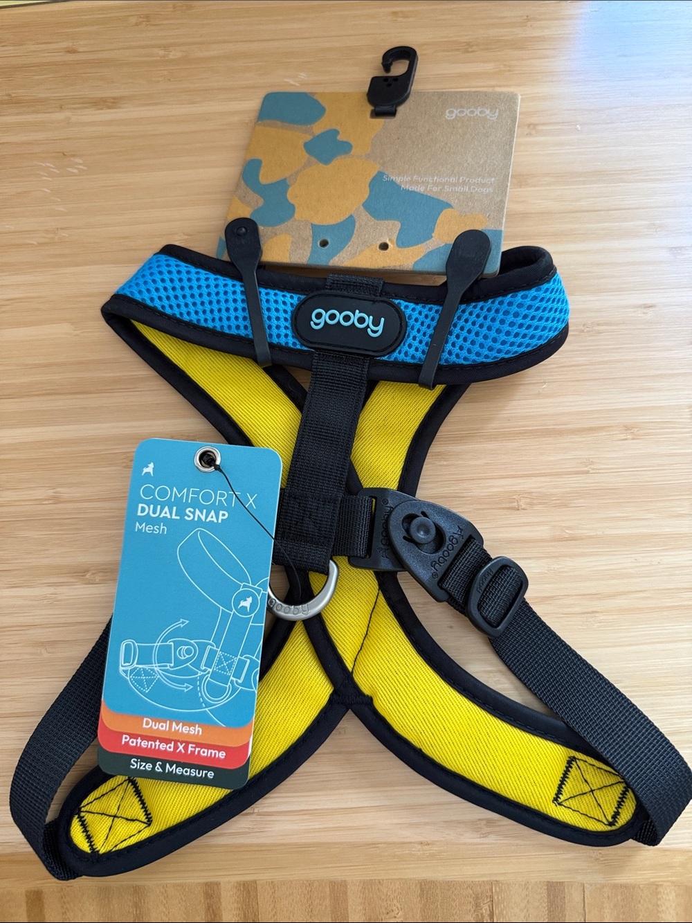 Gooby Comfort X Dual Snap Mesh Small Dog Harness in Ocean